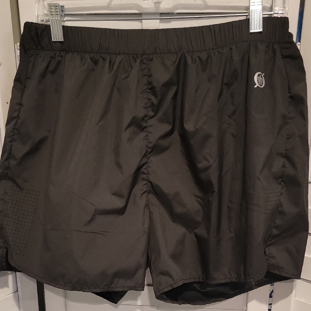Born Outdoor Spandex Biker Short Lined Black Athletic Shorts Size Large